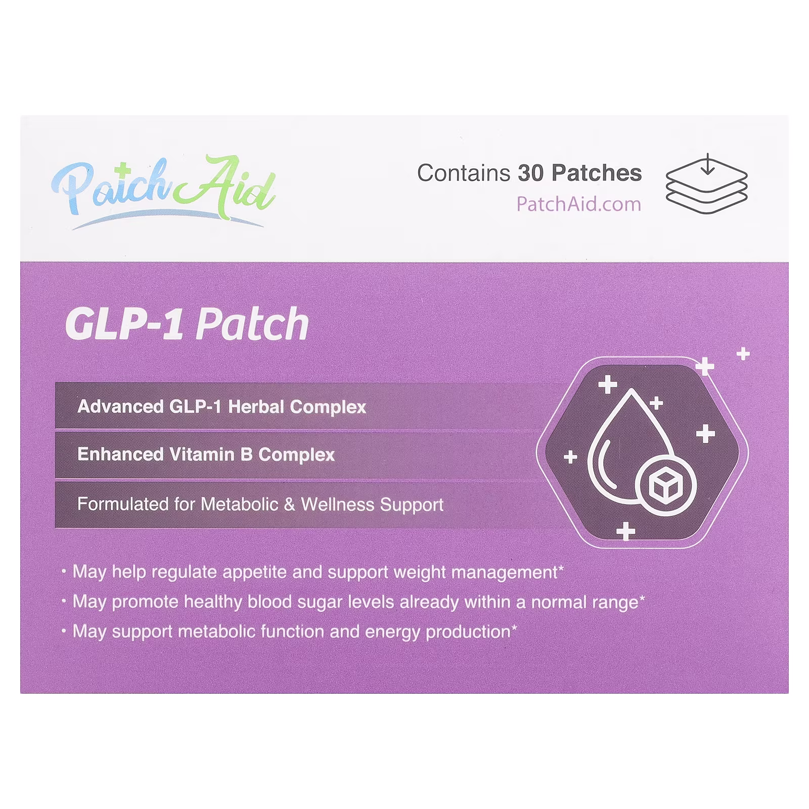 Parche de GLP-1, 30 parches, PatchAid