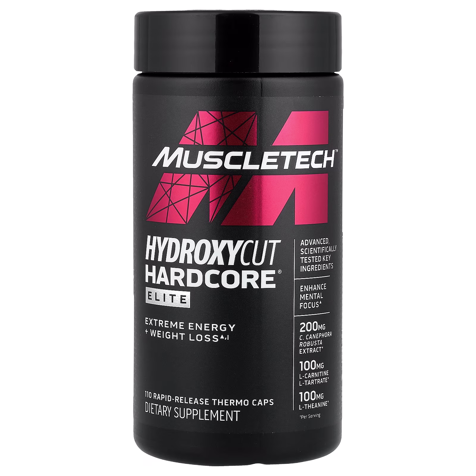 Hardcore® Elite, 110 cápsulas térmicas de liberación rápida, MuscleTech