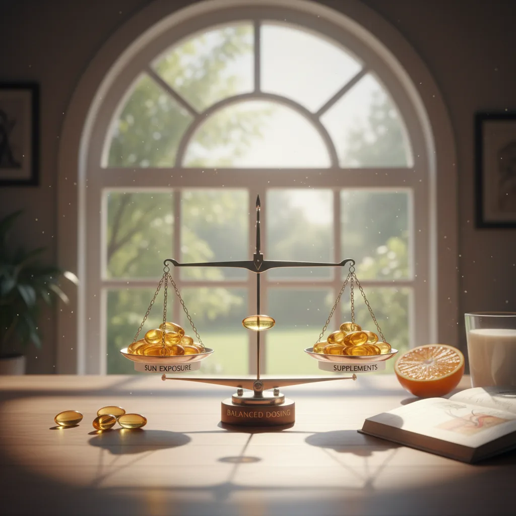 Diagrama médico ilustrando los órganos afectados por hipercalcemia inducida por vitamina D