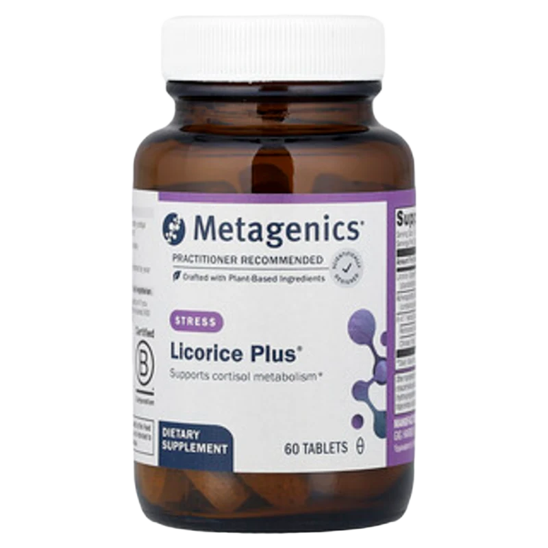 Licorice Plus®, 60 Tabletas, Metagenics