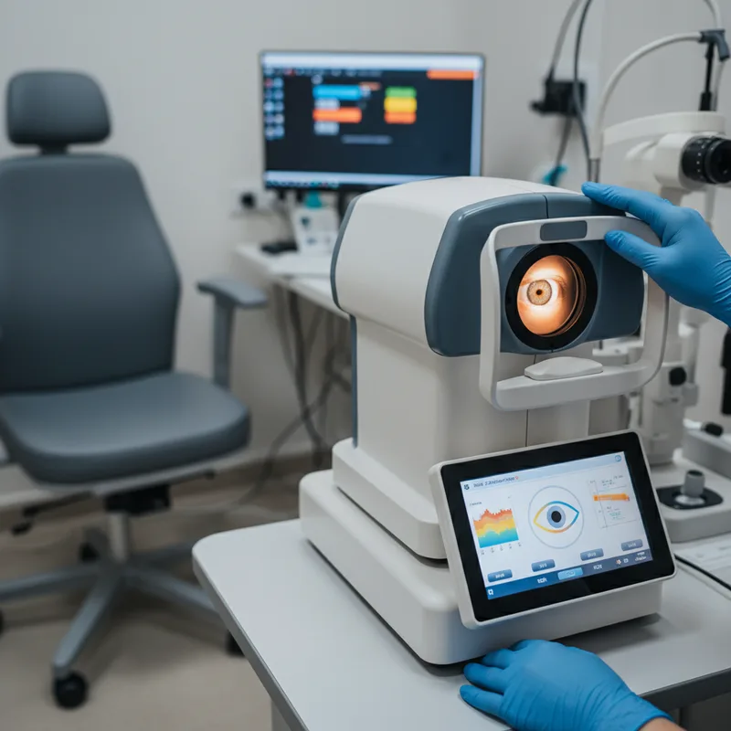 Diagrama de un ojo mostrando la mácula con los carotenoides luteína, meso-zeaxantina y zeaxantina concentrados en distintas zonas