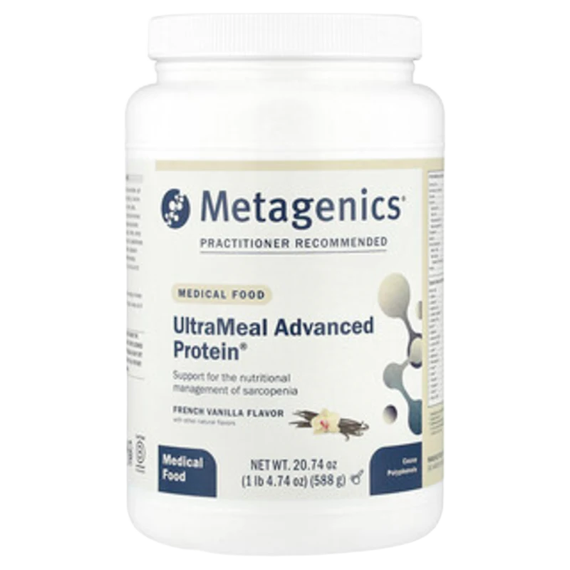Medical Food, UltraMeal Advanced Protein®, French Vanilla, 1 lb 4.74 oz (588 g), Metagenics