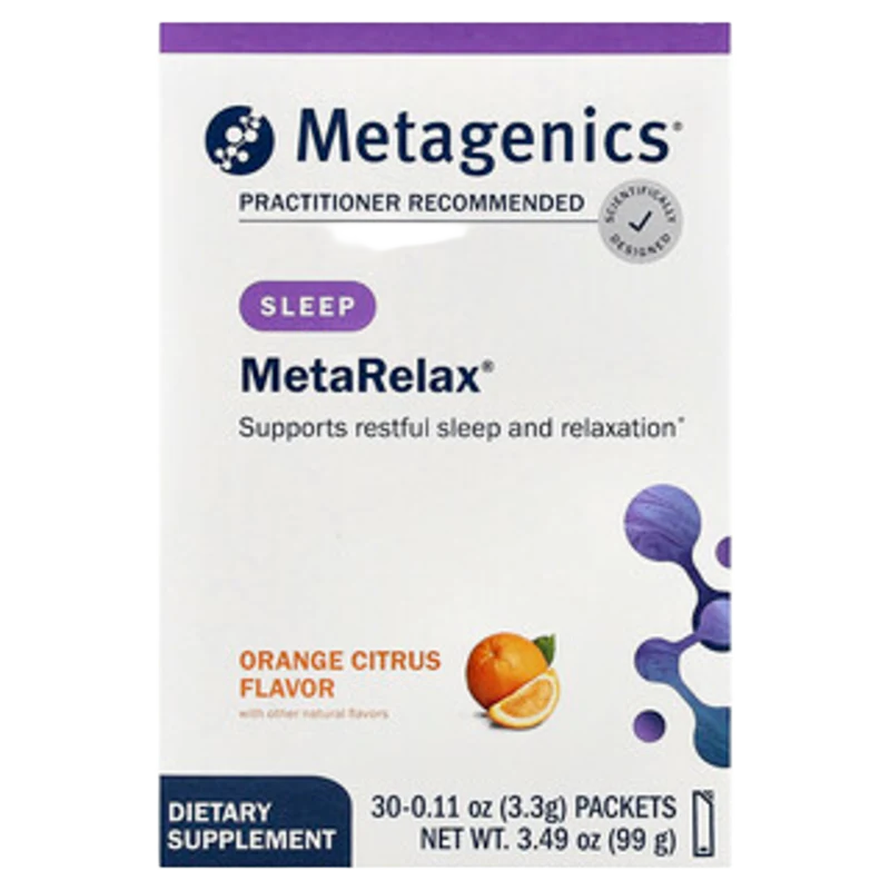 MetaRelax®, Sabor a Cítricos, 30 Sobres, 0.11 oz (3.3 g) Each, Metagenics