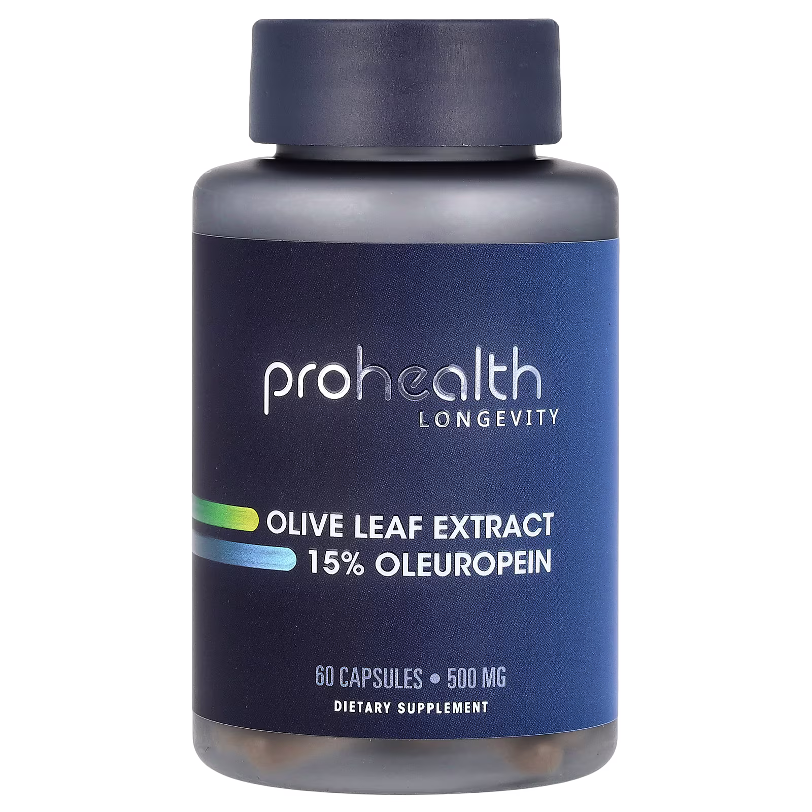 Olive Leaf Extract 15% Oleuropein, 500 mg, 60 cápsulas, ProHealth Longevity