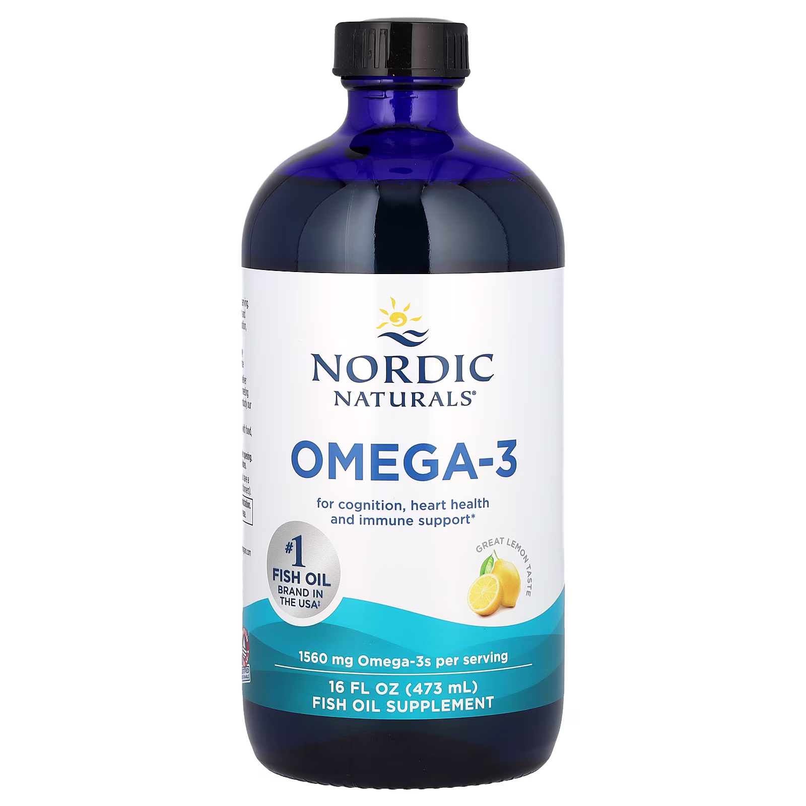 Omega-3, Sabor a Limón, 1,560 mg, 16 fl oz (473 ml), Nordic Naturals