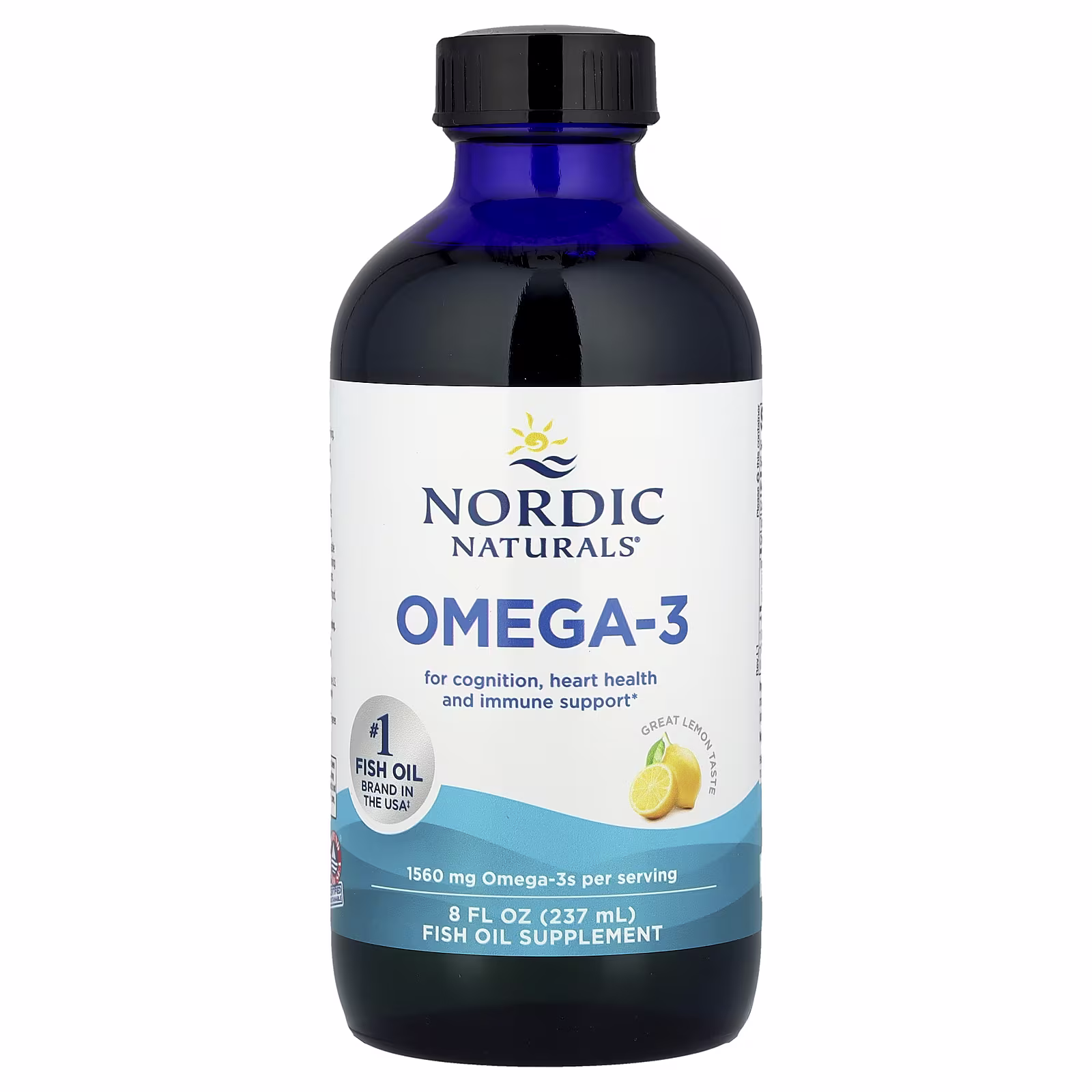 Omega-3, Sabor a Limón, 1,560 mg, 8 fl oz (237 ml), Nordic Naturals