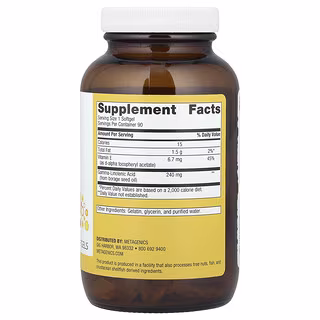 OmegaGenics®, GLA 240, 90 Cápsulas Blandas, Metagenics