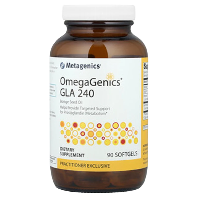 OmegaGenics®, GLA 240, 90 Cápsulas Blandas, Metagenics