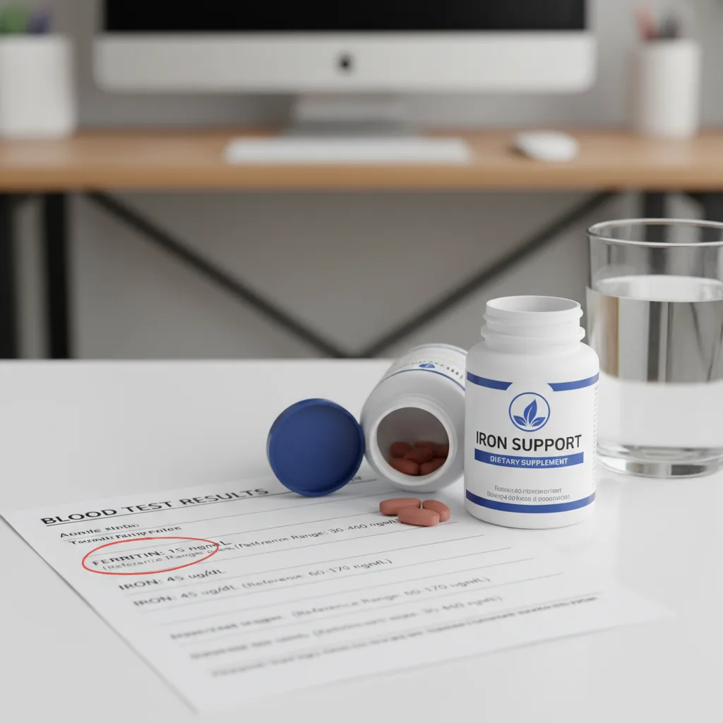 Comparación visual de biodisponibilidad entre hierro bisglicinato Ferrochel y sulfato ferroso