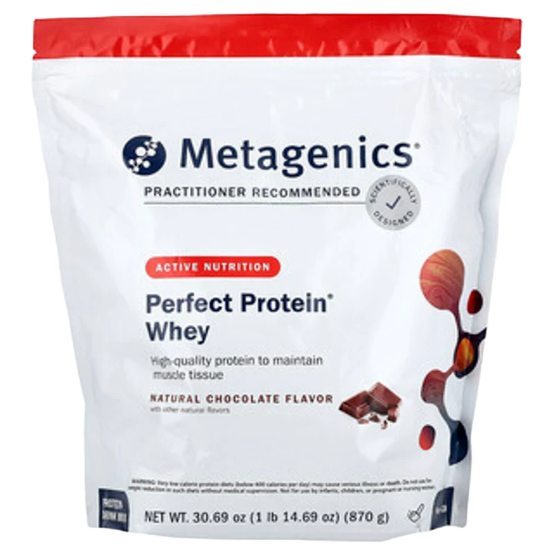Perfect Protein® Whey, Natural Chocolate, 1 lb 14.69 oz (870 g), Metagenics
