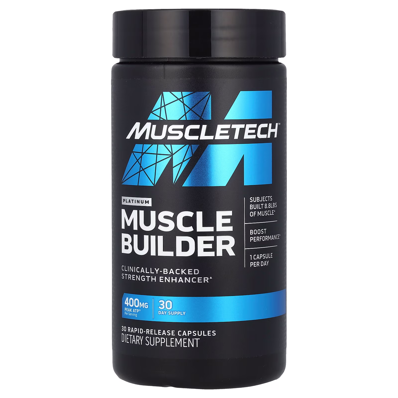 Platinum Muscle Builder, 400 mg, 30 cápsulas de liberación rápida, MuscleTech