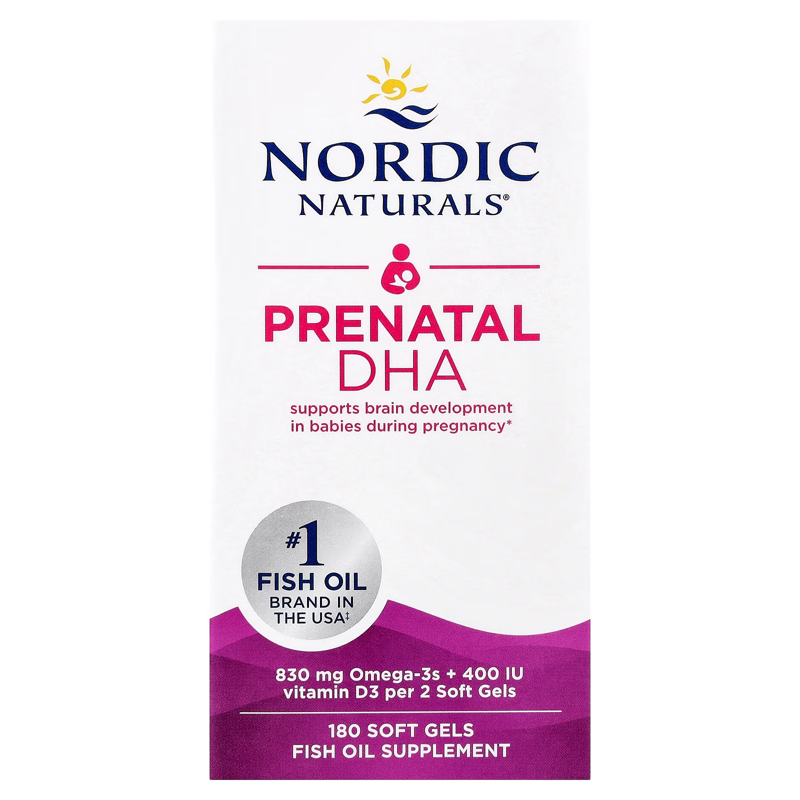 Prenatal DHA, 180 Cápsulas Blandas, Nordic Naturals