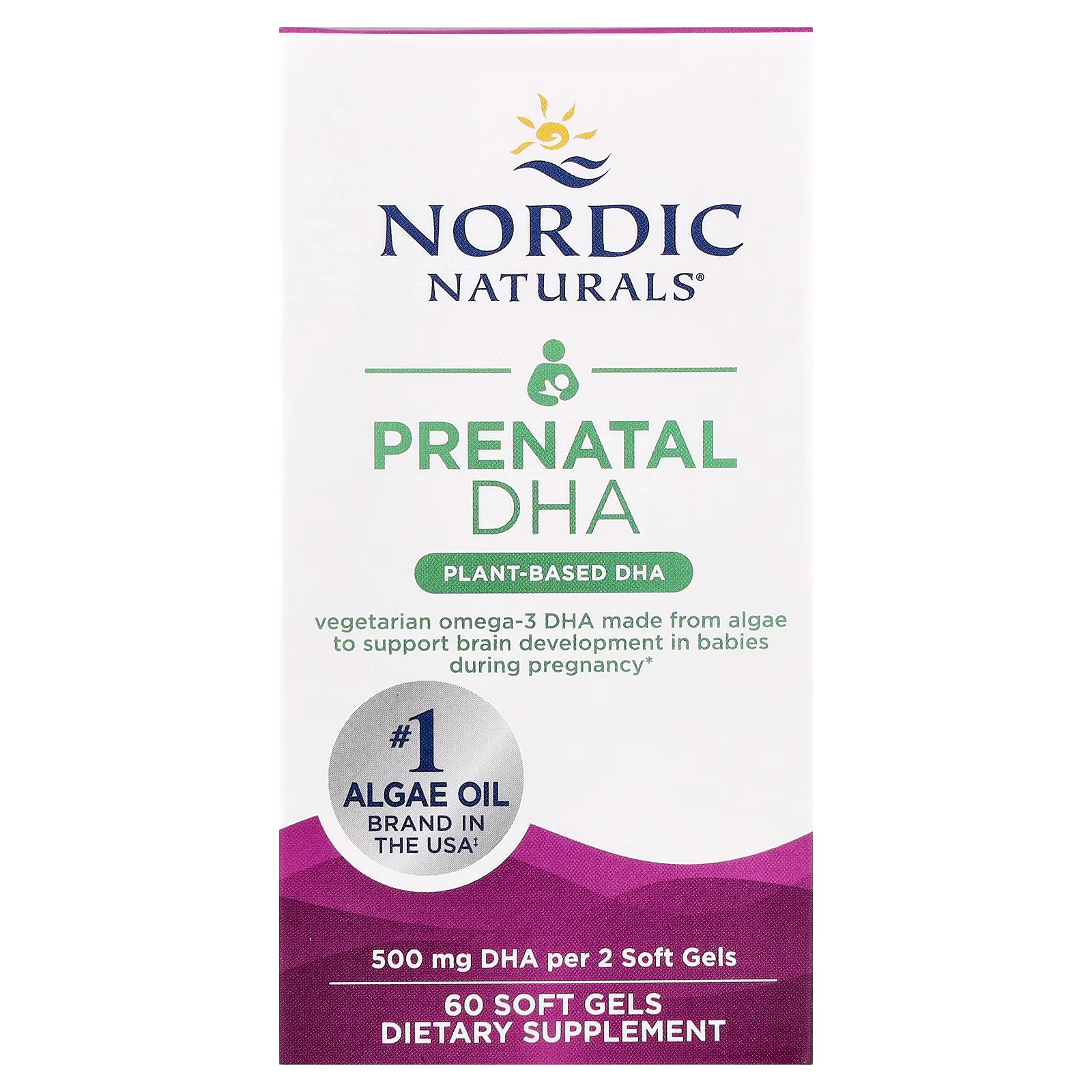 Prenatal DHA, 60 Cápsulas Blandas (250 mg por Cápsulas Blandas), Nordic Naturals