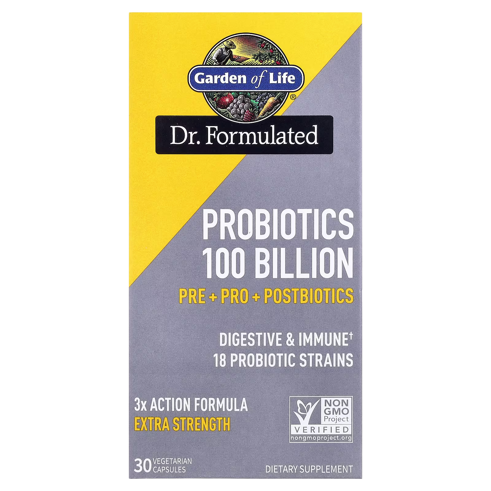 Probiotics, 30 cápsulas vegetales, Garden of Life
