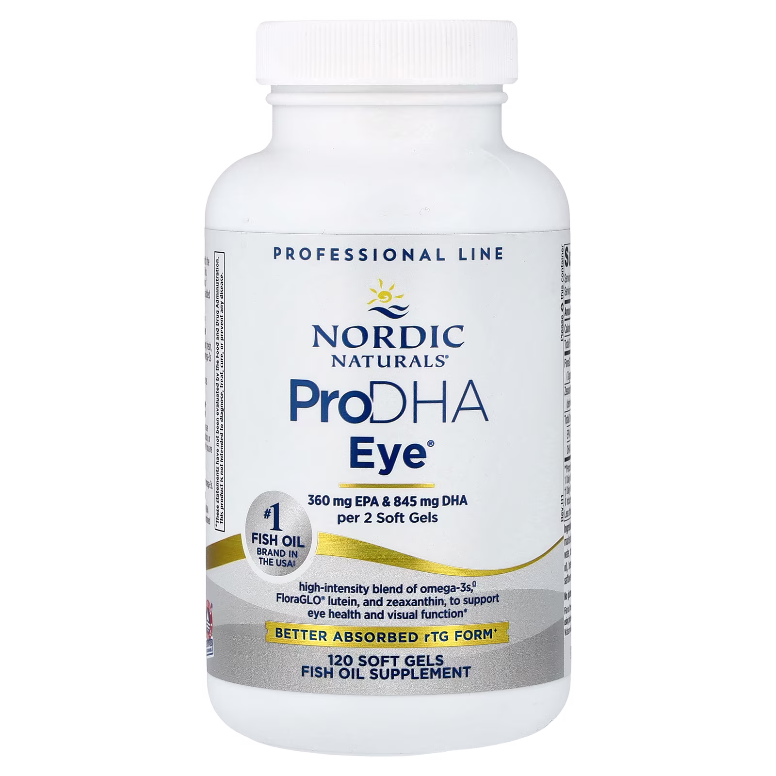 ProDHA Eye®, 120 Cápsulas Blandas, Nordic Naturals