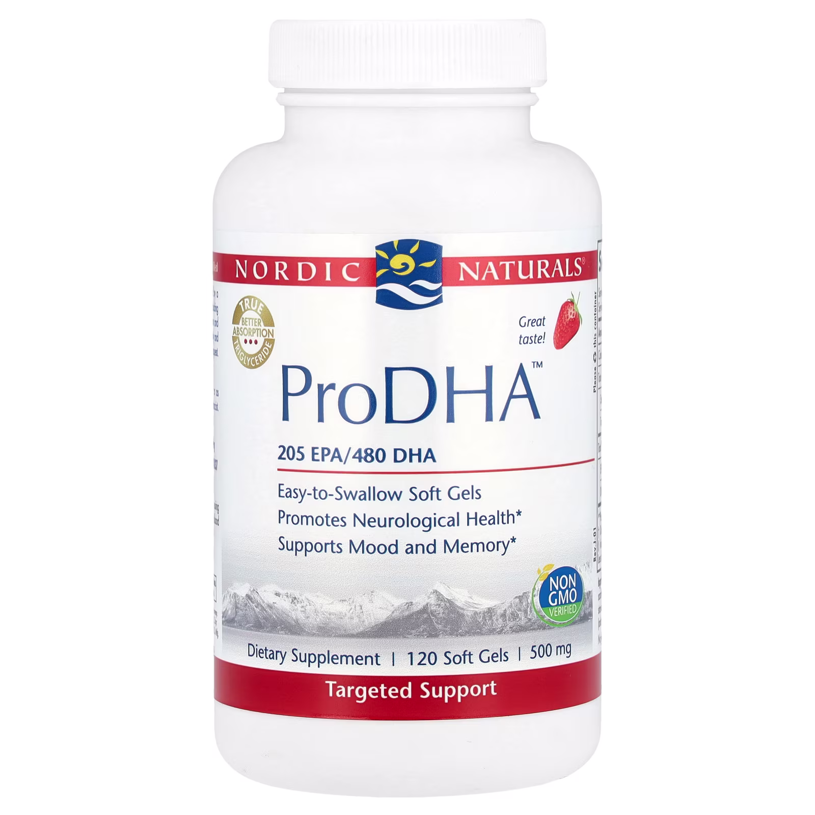 ProDHA™, Sabor a Fresa, 120 Cápsulas Blandas (250 mg por Cápsulas Blandas), Nordic Naturals