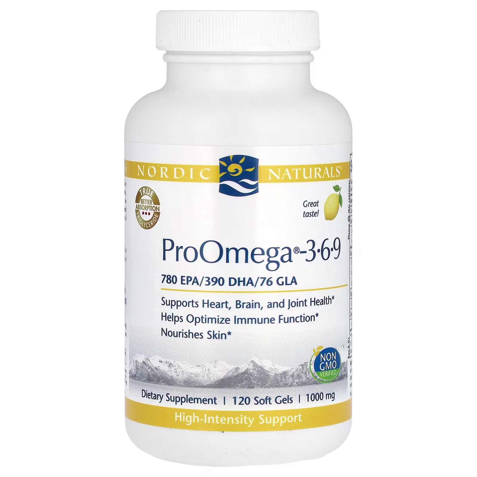ProOmega 3-6-9, Sabor a Limón, 120 Cápsulas Blandas, Nordic Naturals