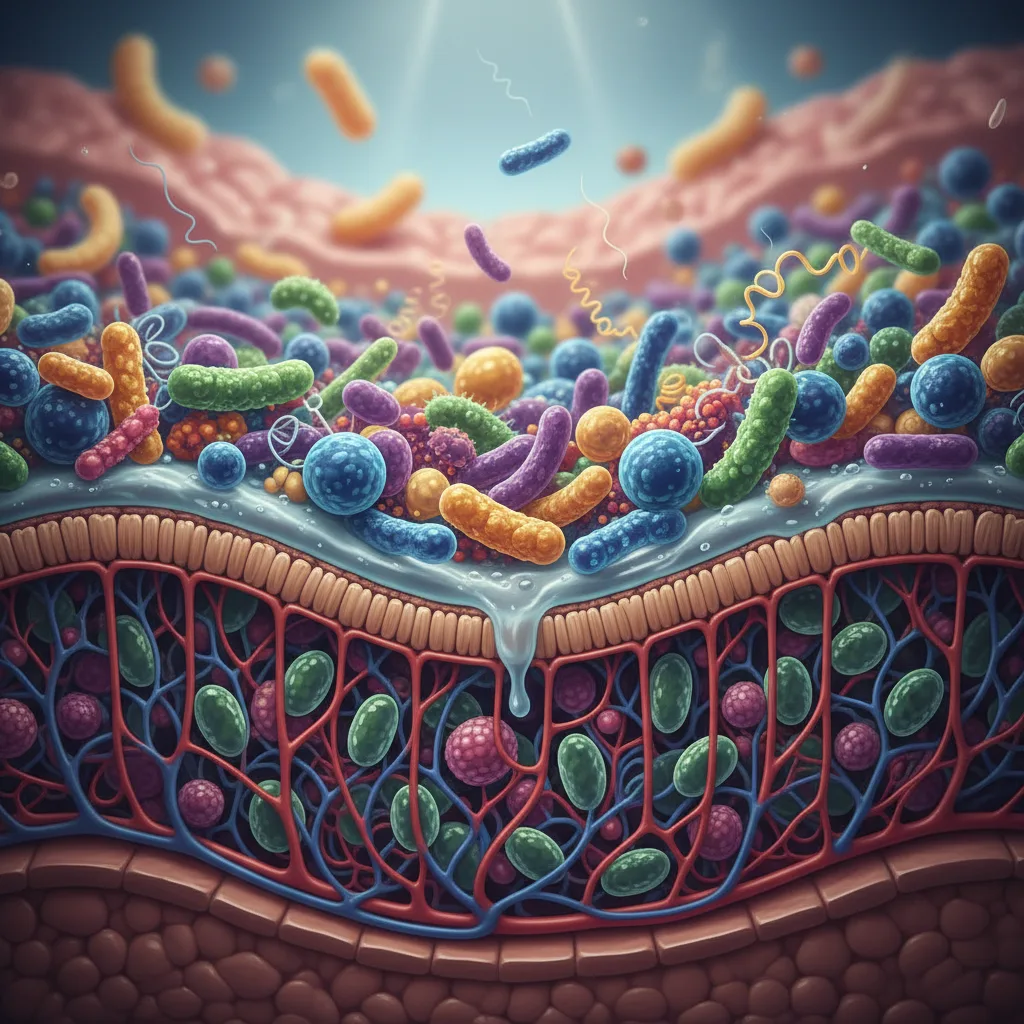 Timeline visual del protocolo de reparación intestinal mostrando tres fases en 12 semanas con L-glutamina, zinc carnosina y probióticos