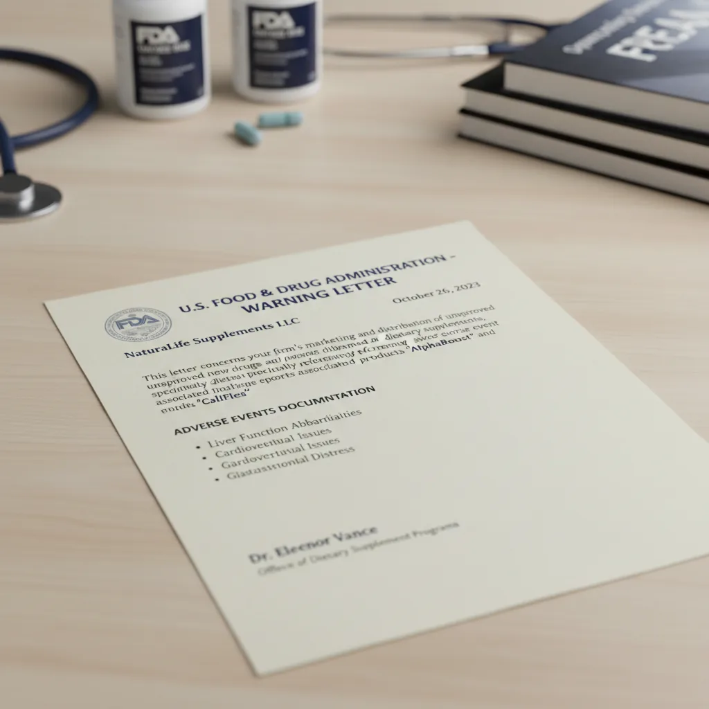 Comparación visual de suplementos quemagrasas seguros versus peligrosos en laboratorio farmacéutico