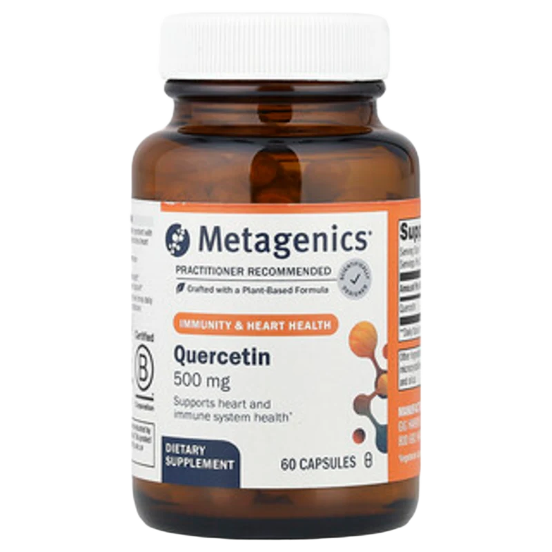 Quercetin, Immunity & Heart Health, 500 mg, 60 Cápsulas, Metagenics