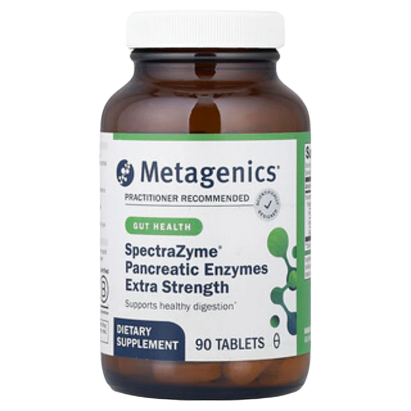 SpectraZyme® Pancreatic Enzymes, 90 Tabletas, Metagenics