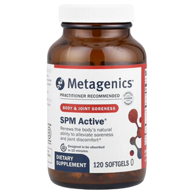SPM Active®, Dolor Corporal y Articular, 120 Cápsulas Blandas, Metagenics