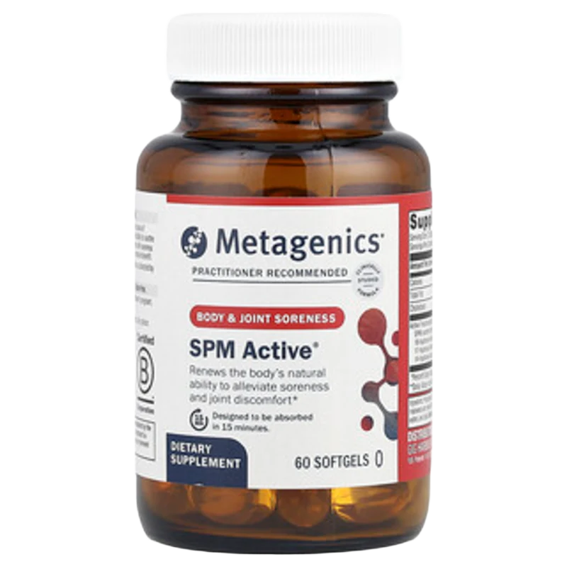 SPM Active®, Dolor Corporal y Articular, 60 Cápsulas Blandas, Metagenics