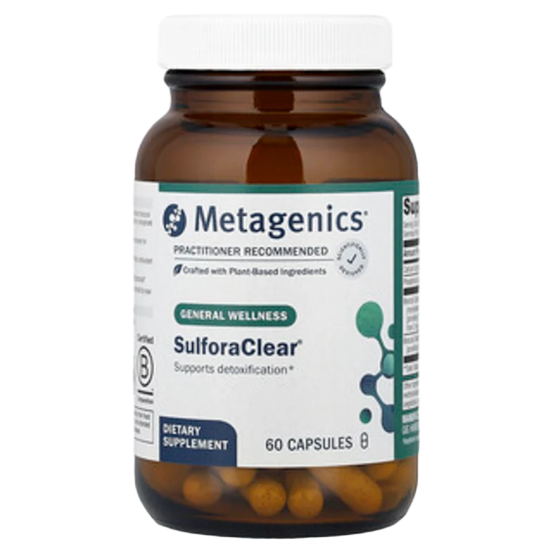 SulforaClear®, 60 Cápsulas, Metagenics