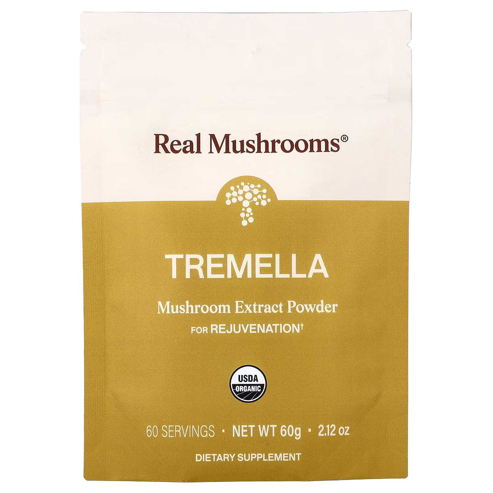 Tremella, Extracto Orgánico de Hongos en Polvo, Real Mushrooms