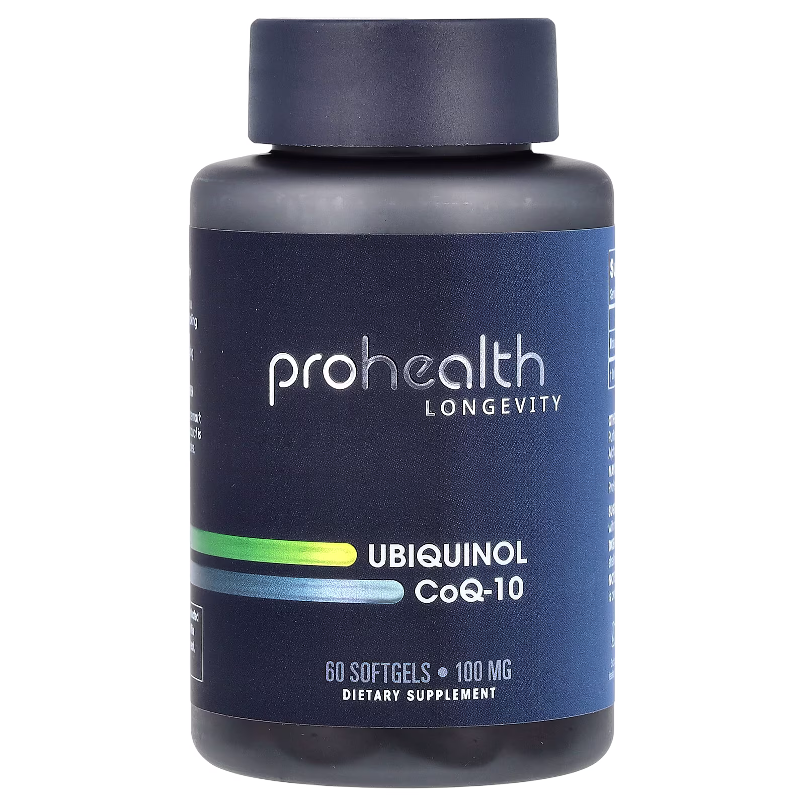 Ubiquinol CoQ-10, 100 mg, 60 cápsulas blandas, ProHealth Longevity
