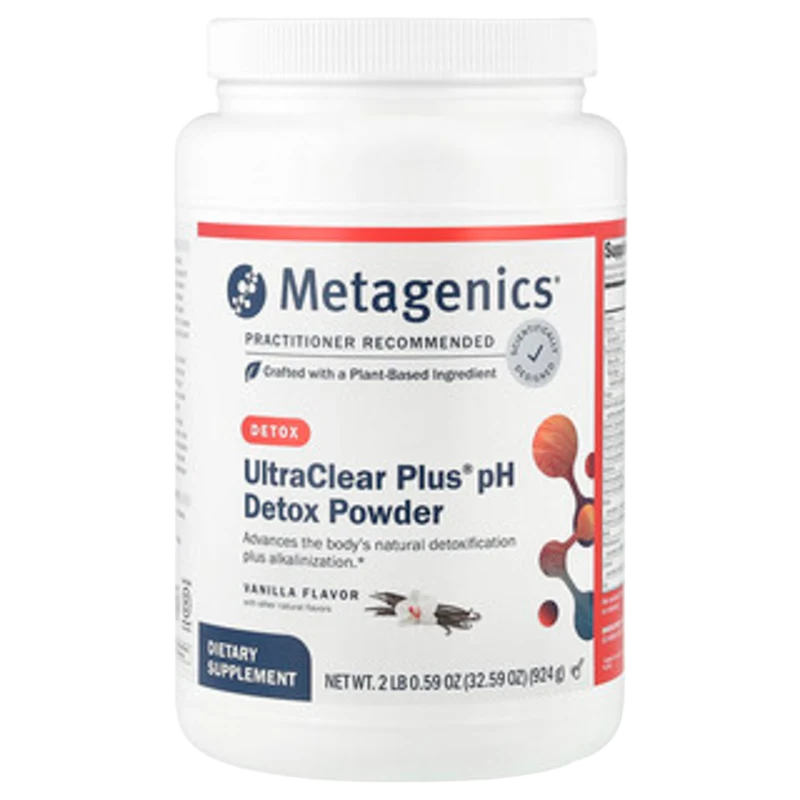 UltraClear Plus® pH Detox en Polvo, Sabor a Vainilla, 2 lb 0.59 oz (924 g), Metagenics