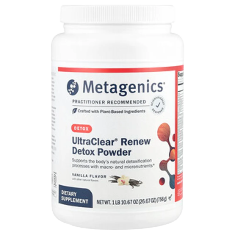 UltraClear® Renew Detox en Polvo, Sabor a Vainilla, 26.67 oz (756 g), Metagenics