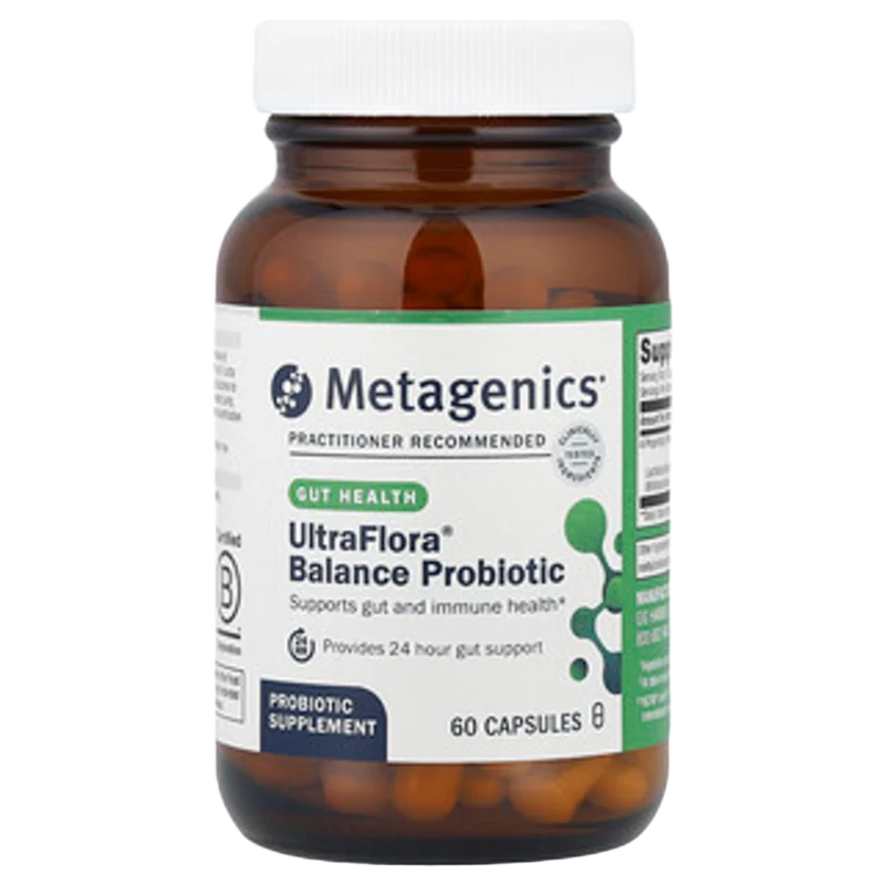 UltraFlora® Balance Probiotic, 55 mg (15 Billion CFU), 60 Cápsulas, Metagenics