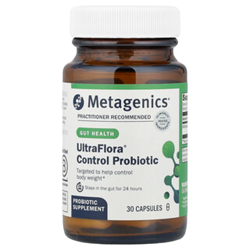 UltraFlora® Probiótico Control, 113.1 mg (10 Billion CFU), 30 Cápsulas, Metagenics