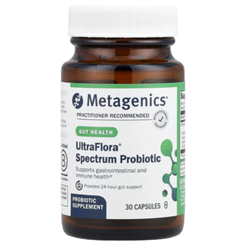 UltraFlora® Spectrum Probiotic , 30 Cápsulas, Metagenics