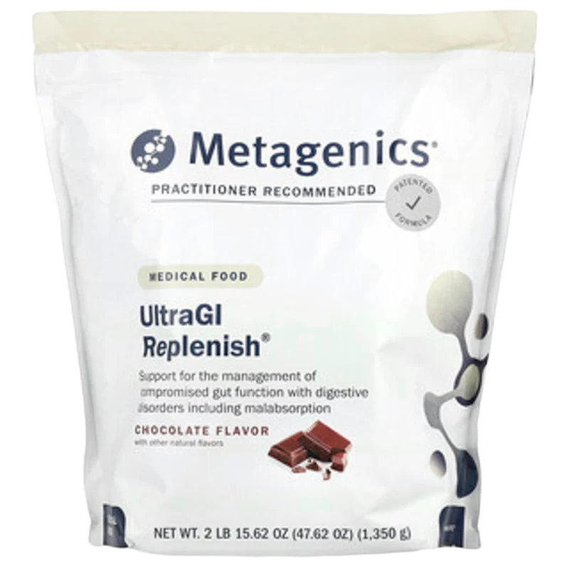 UltraGI Replenish®, Sabor a Chocolate, 47.62 oz (1,350 g), Metagenics