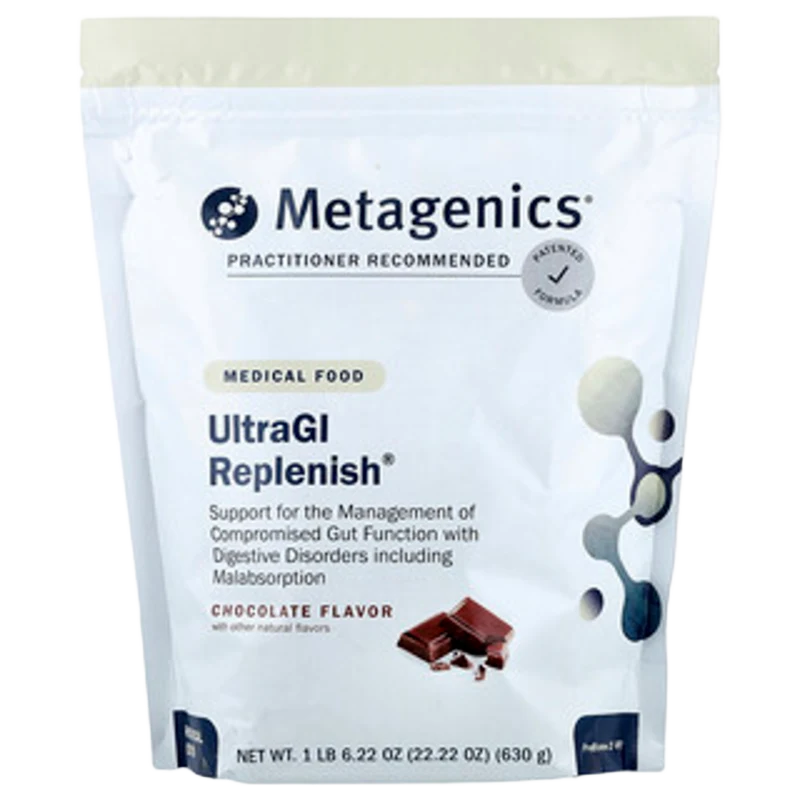 UltraGI Replenish®, Medical Food, Sabor a Chocolate, 22.22 oz (630 g), Metagenics