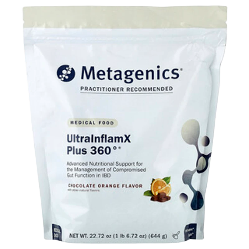 UltralnflamX Plus 360°®, Medical Food, Chocolate Orange, 22.72 oz (644 g), Metagenics