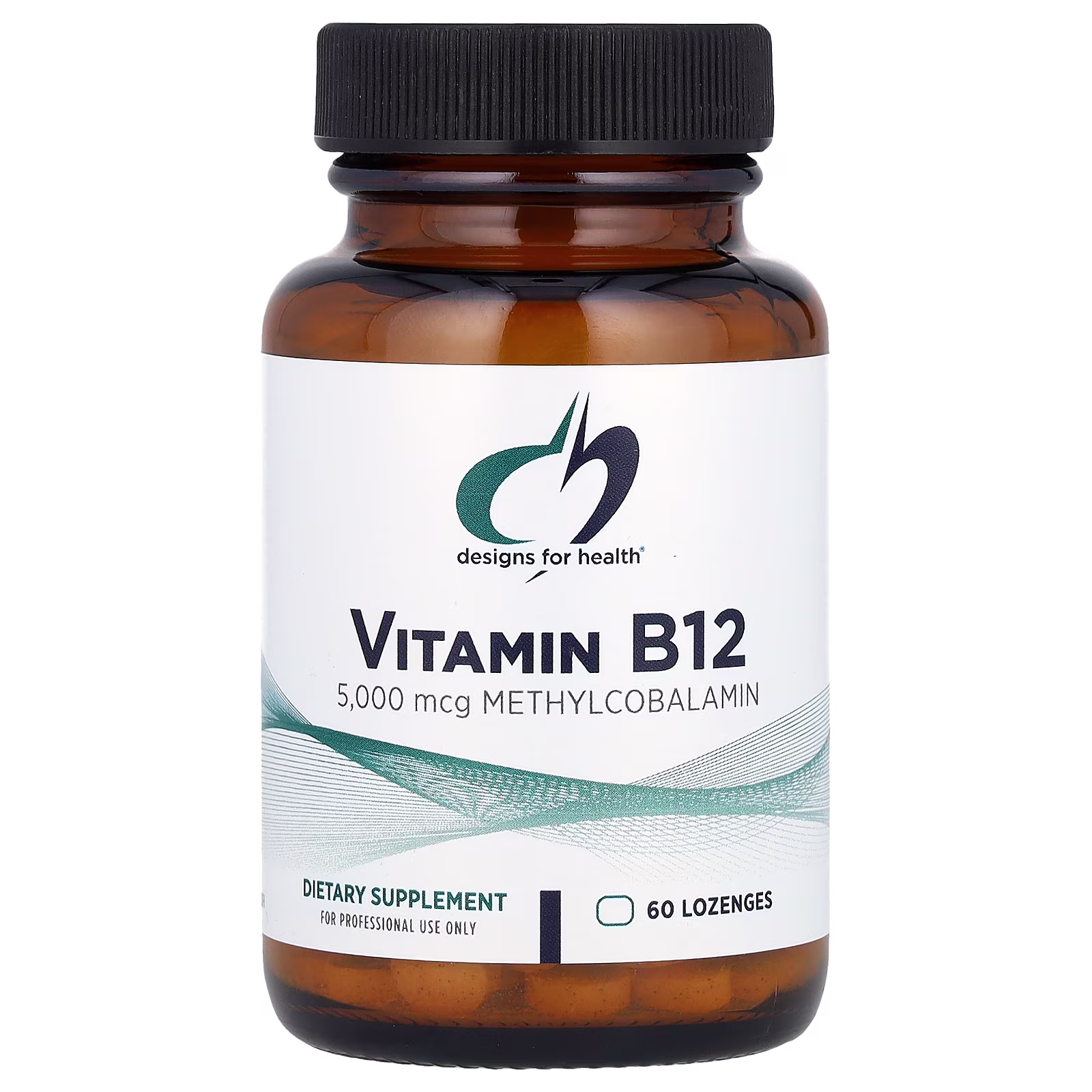 Vitamina B12, 5000 mcg, 60 pastillas, Designs for Health