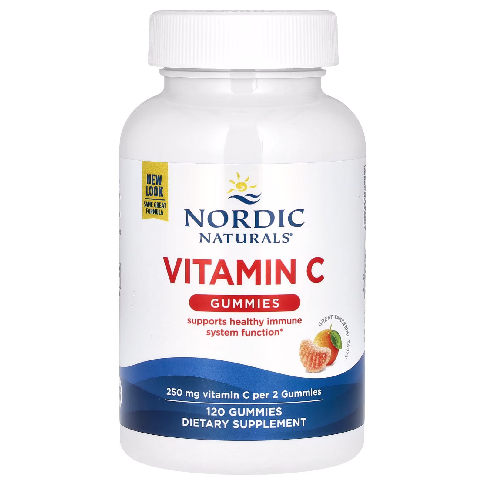 Vitamina C Gomitas, Sabor a Mandarina, 120 Gomitas (125 mg por Gomita), Nordic Naturals