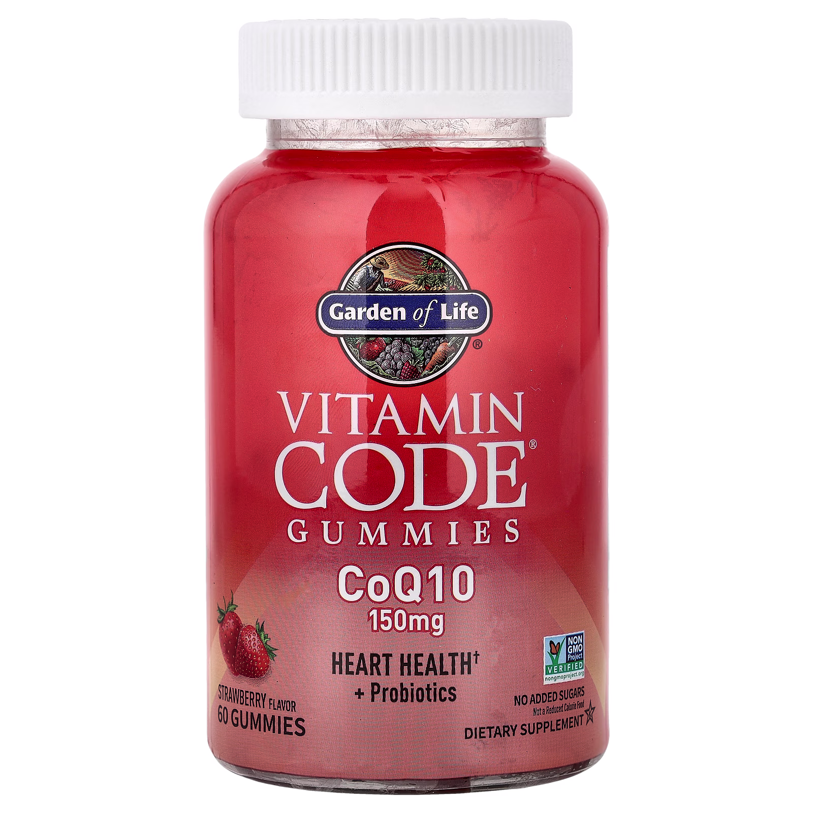 Vitamin Code® Gummies, Gomitas, CoQ10, Fresa, 60 gomitas, Garden of Life