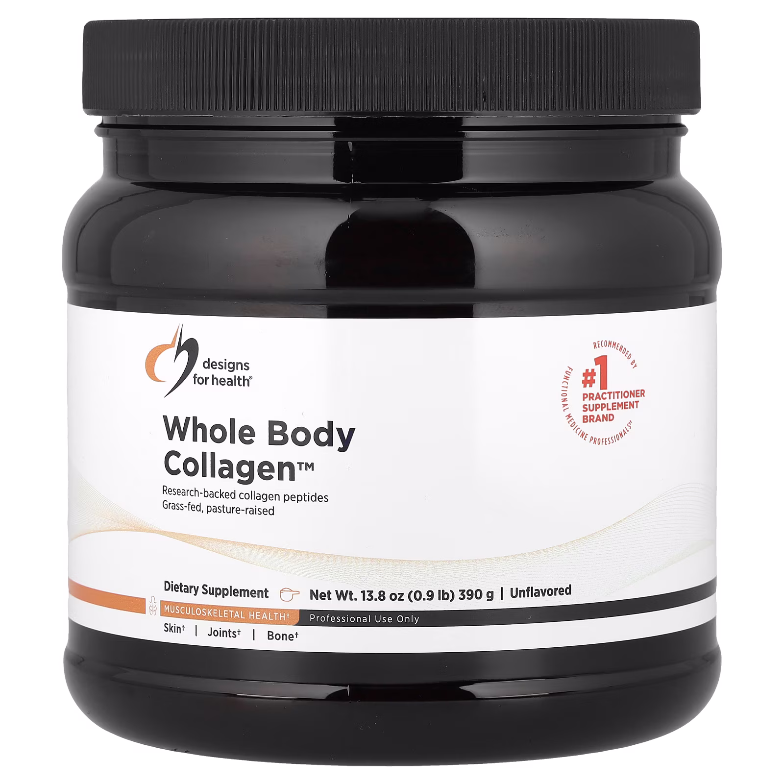 Whole Body Collagen™, Suplemento de colágeno, Sin sabor, 390 g (13,8 oz), Designs for Health