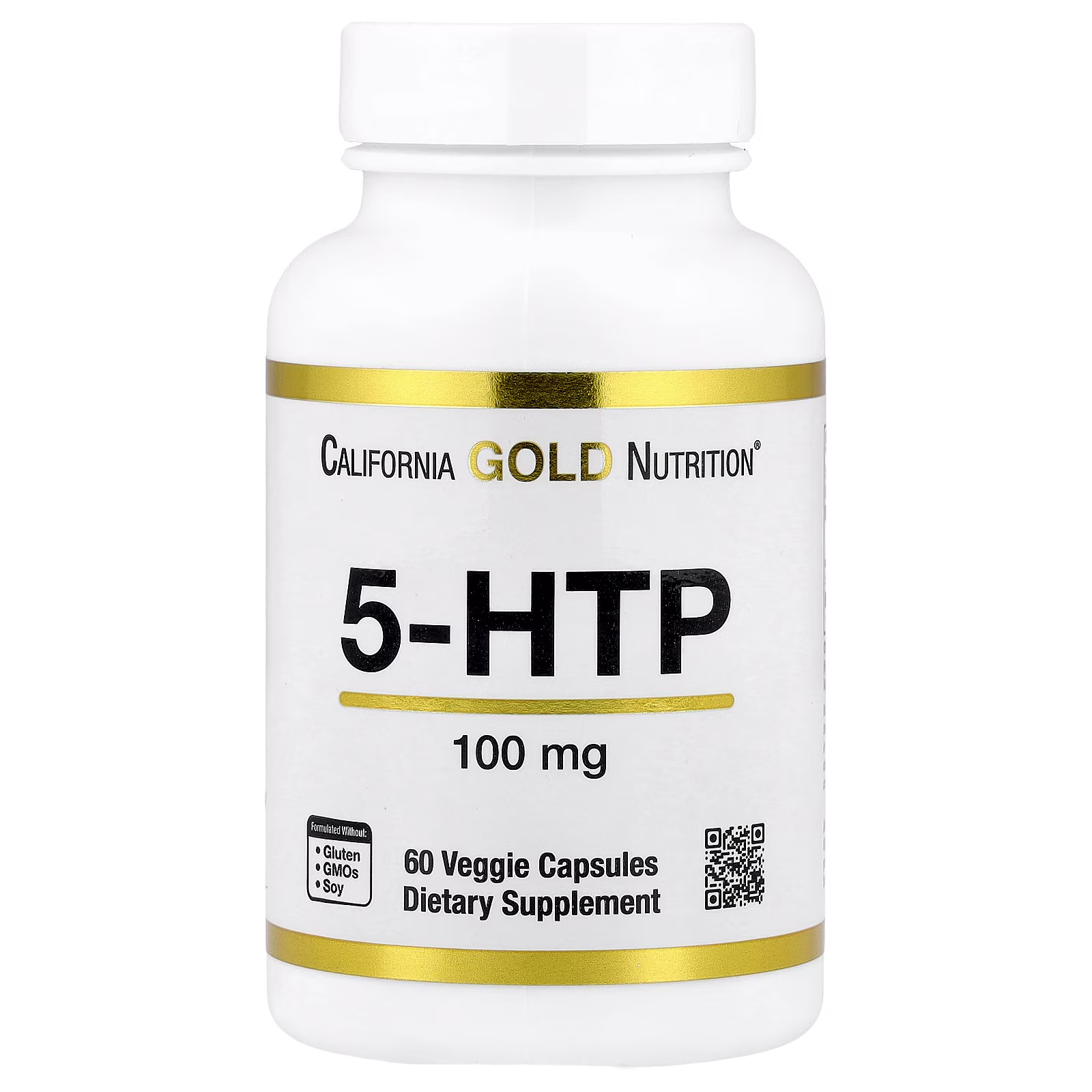 5-HTP, 100 mg, 60 cápsulas vegetales, California Gold Nutrition
