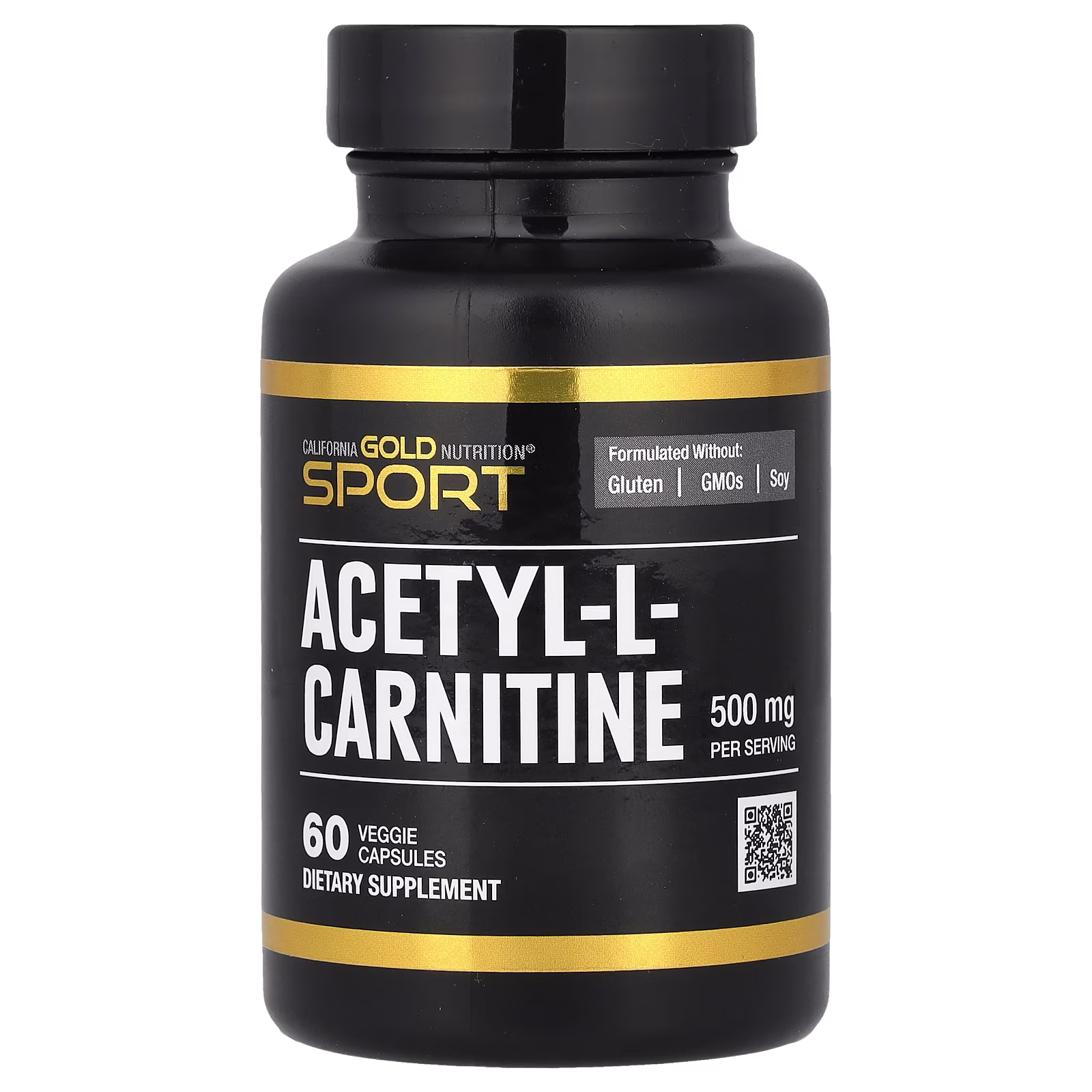 Acetil-L-carnitina, 500 mg, 60 cápsulas vegetales, California Gold Nutrition