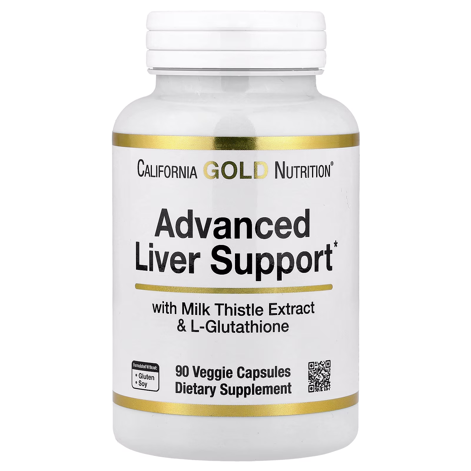 Suplemento de refuerzo avanzado para el hígado con extracto de cardo mariano, L-glutatión, ácido alfa-lipoico y extracto de semilla de uva, 90 cápsulas vegetales, California Gold Nutrition