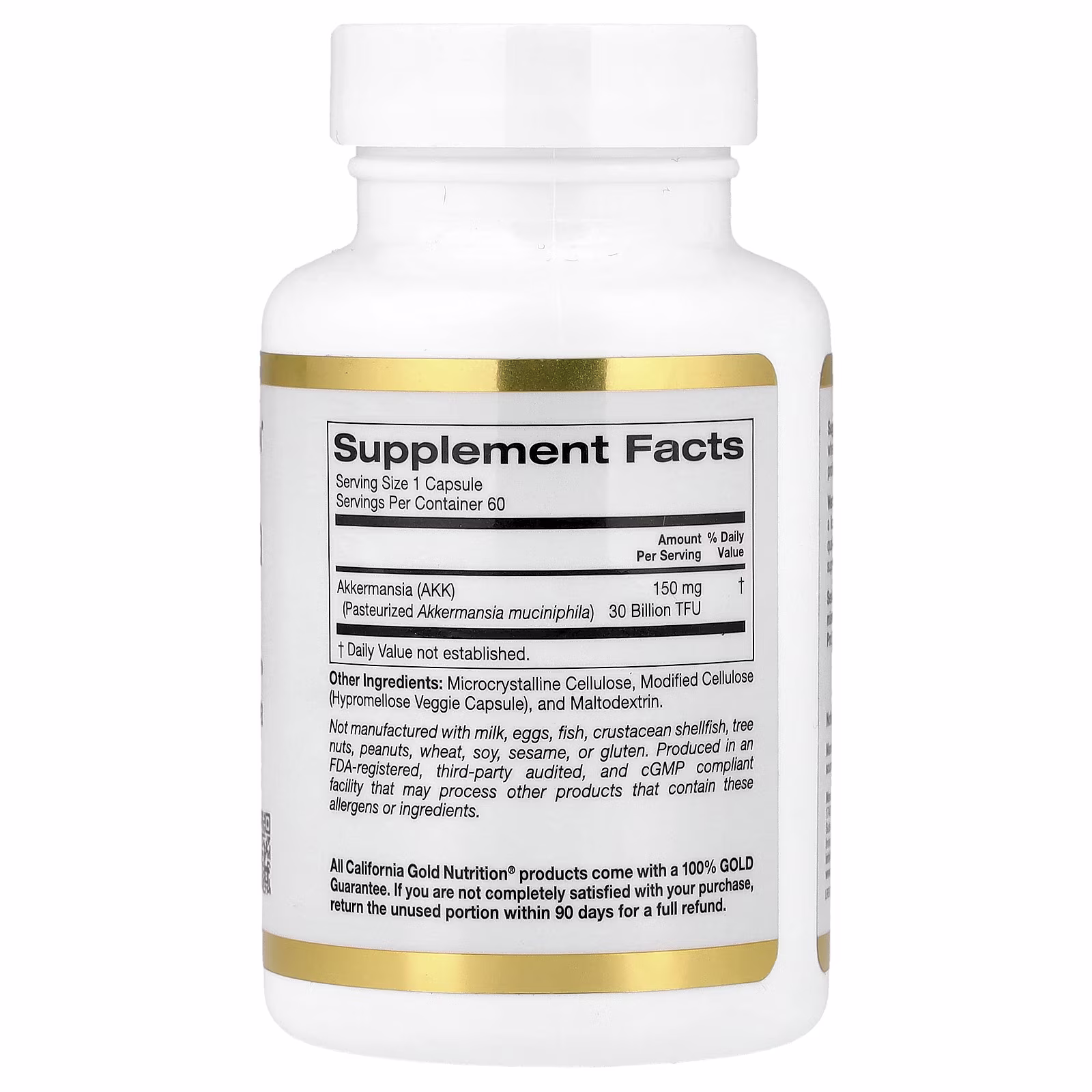 Akkermansia 30B, 60 cápsulas vegetales, California Gold Nutrition