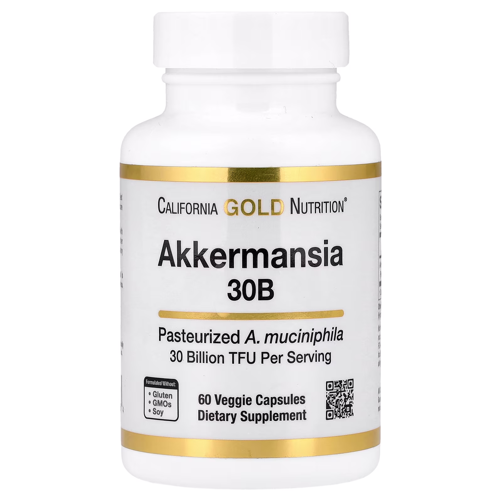 Akkermansia 30B, 60 cápsulas vegetales, California Gold Nutrition
