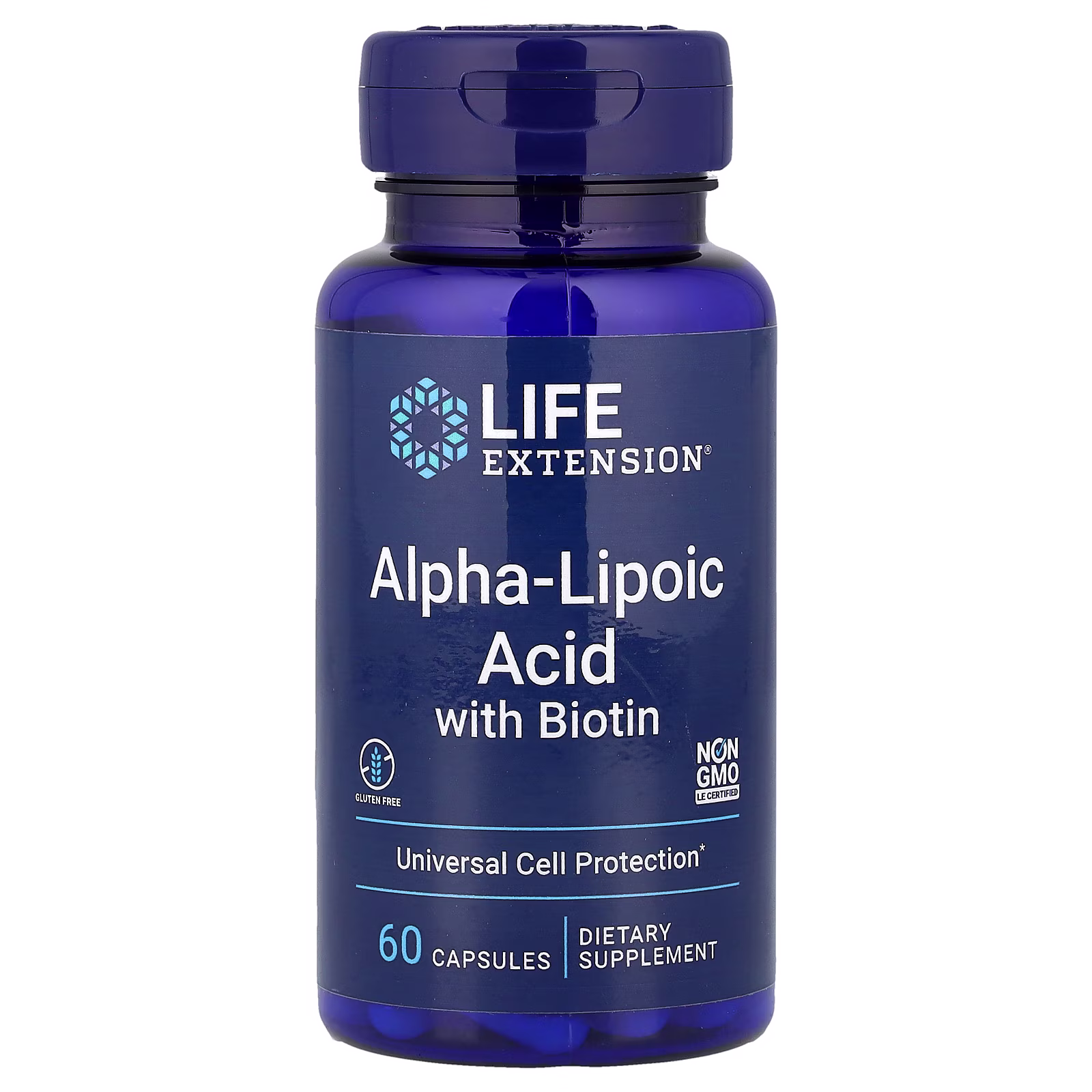 Alpha-Lipoic Acid + Biotina Cofactores Mitocondriales — 60 cápsulas — Life Extension