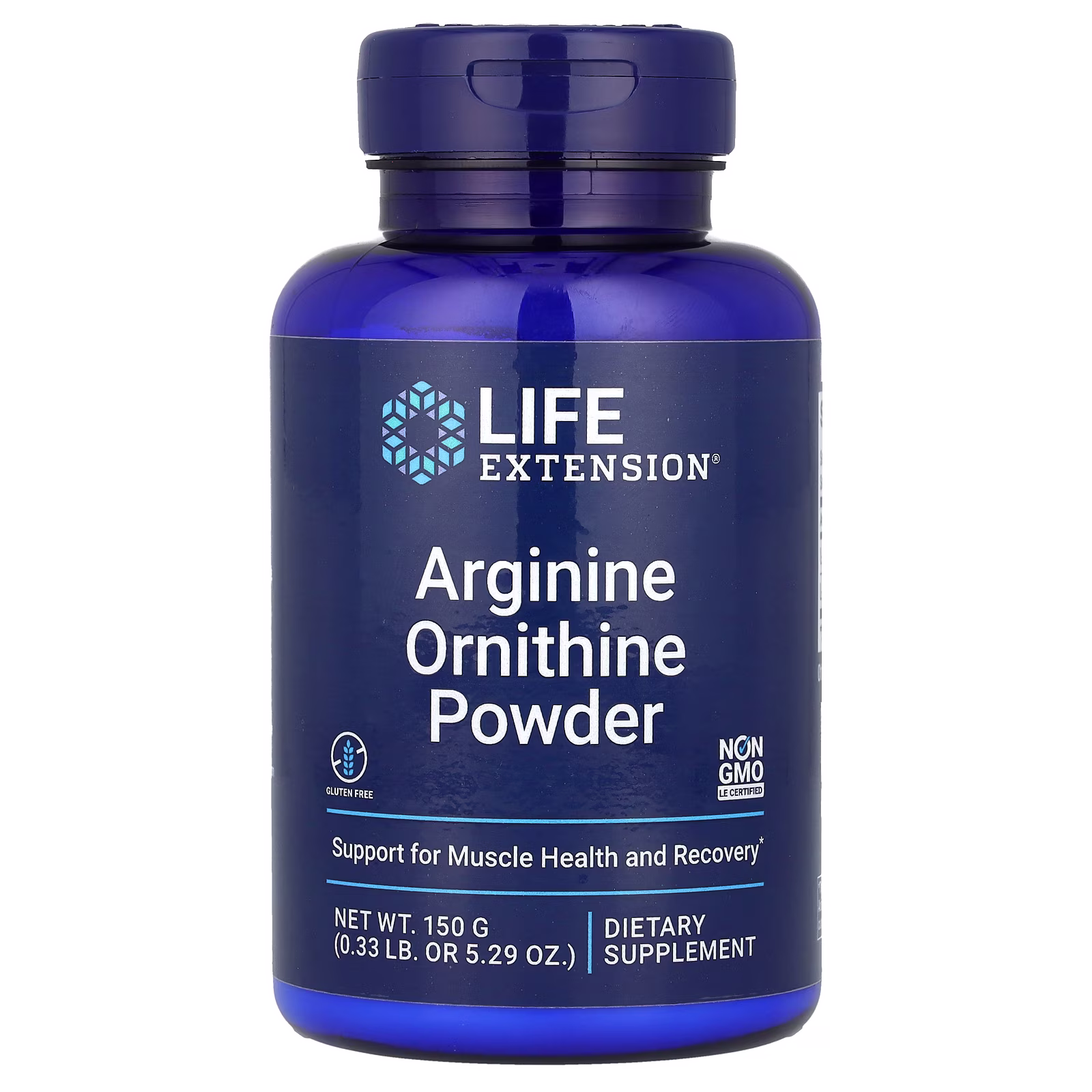 L-Arginina y L-Ornitina en Polvo, 150 g, Life Extension