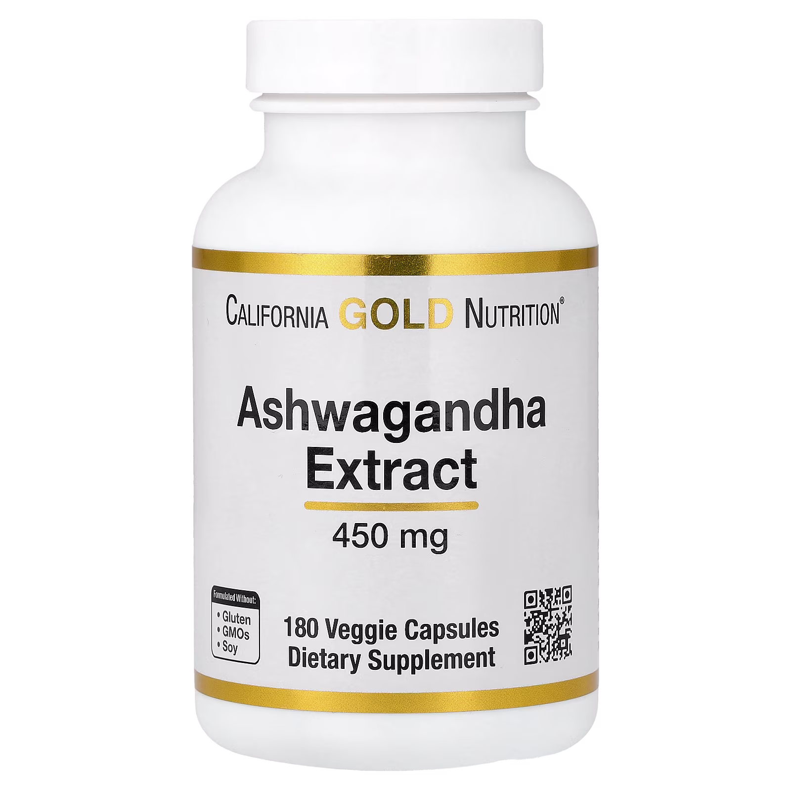 Ashwagandha, 450 mg, 180 cápsulas vegetales, California Gold Nutrition